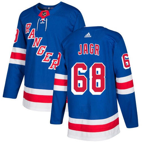 Adidas Rangers #68 Jaromir Jagr Royal Blue Home Authentic Stitched NHL Jersey - Click Image to Close